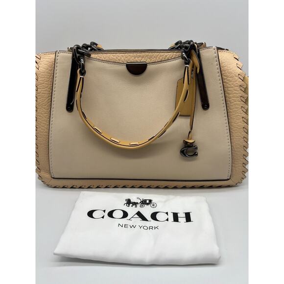 Coach Dreamer 36 In Colorblock With Whipstitch Ivory Multi/Pewter 69613 NWT - Picture 12 of 12